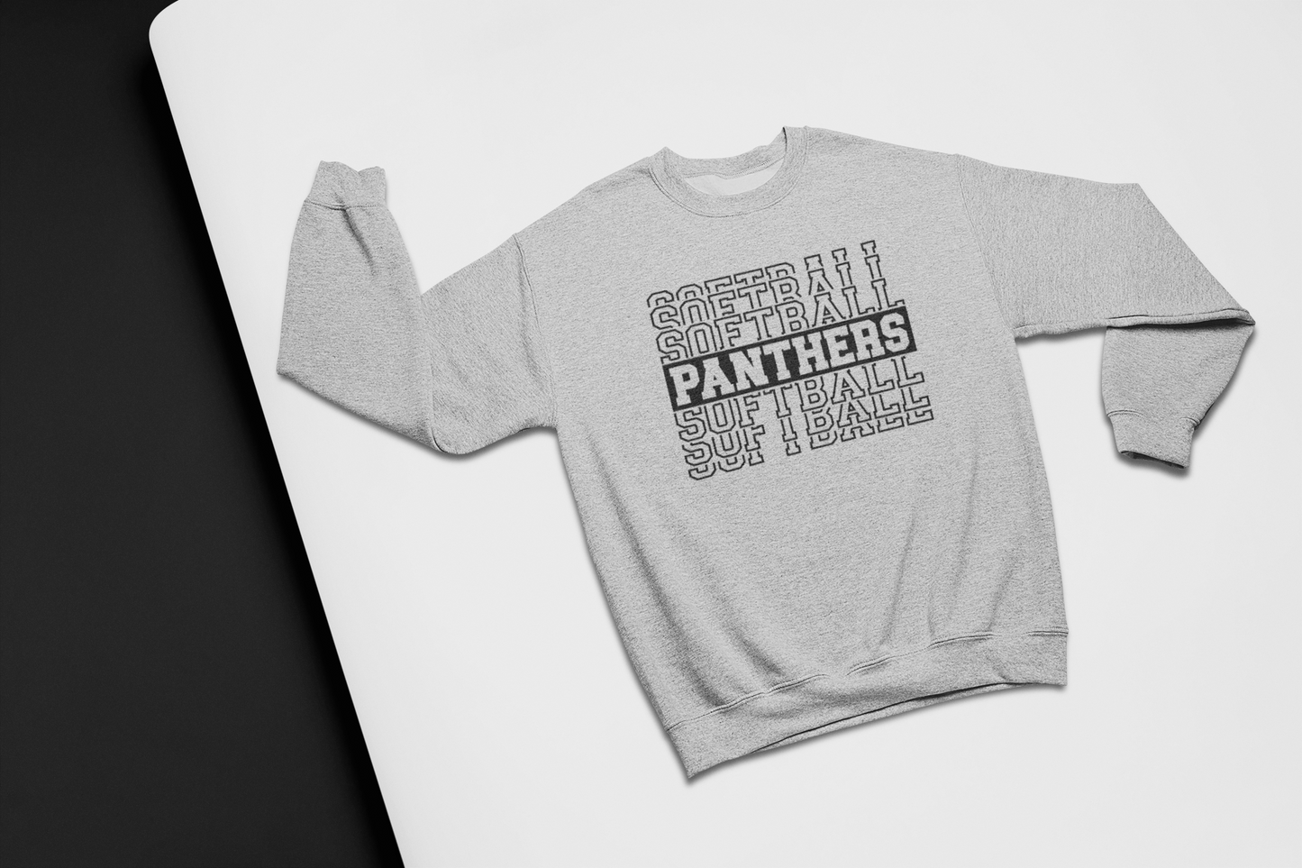 Stacked Grey Crewneck Sweatshirt