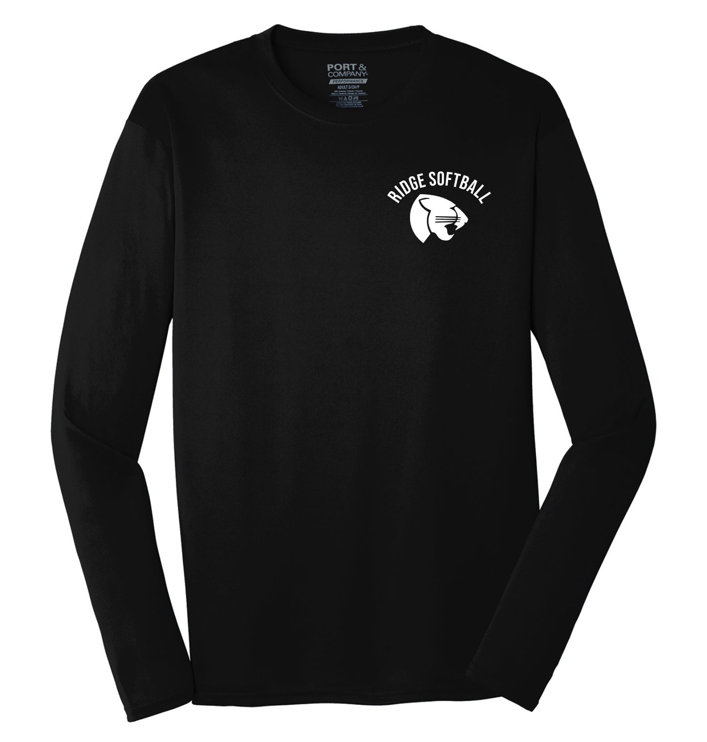 Ridge Softball- LS Blk DriFit