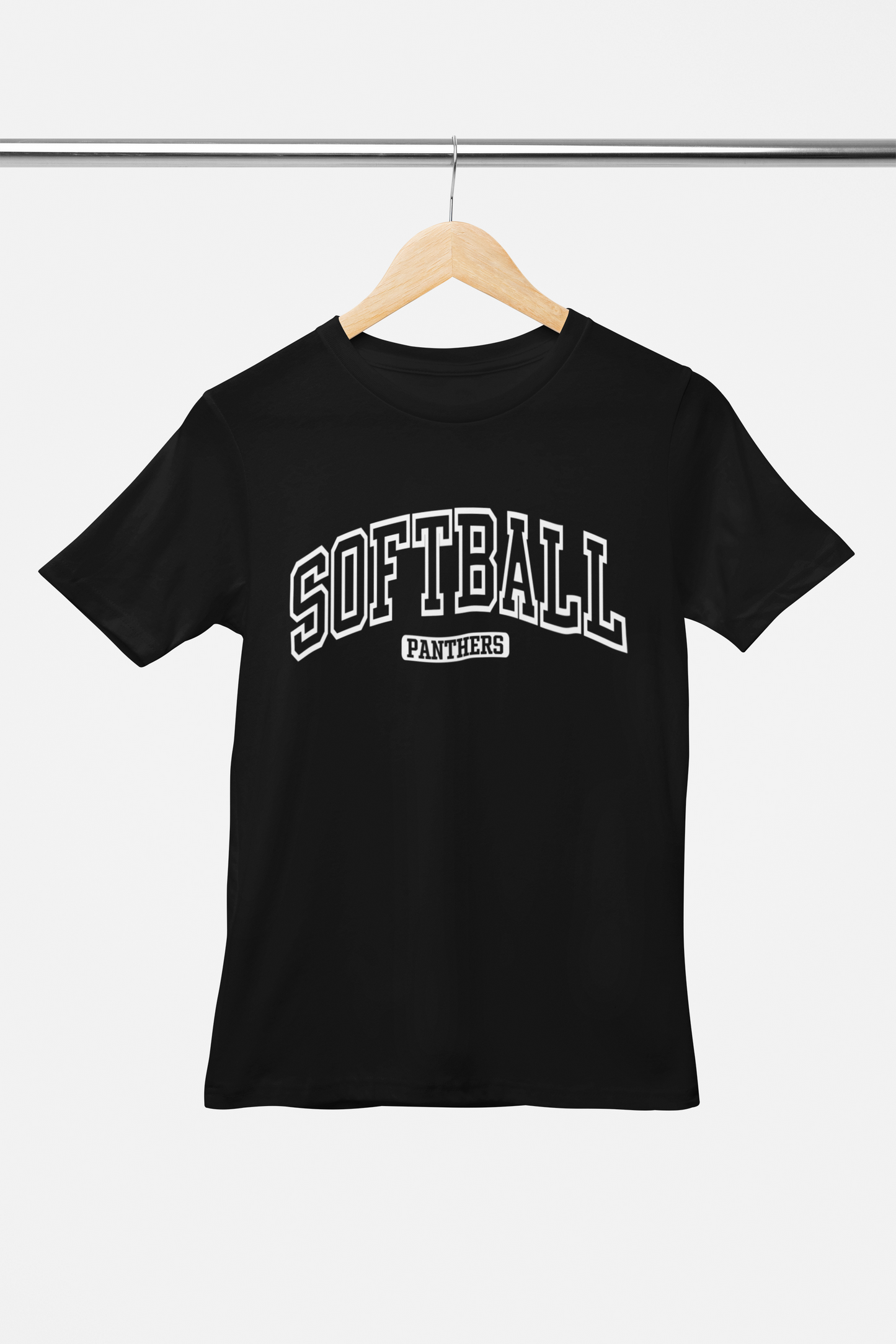 Softball- Black Tee