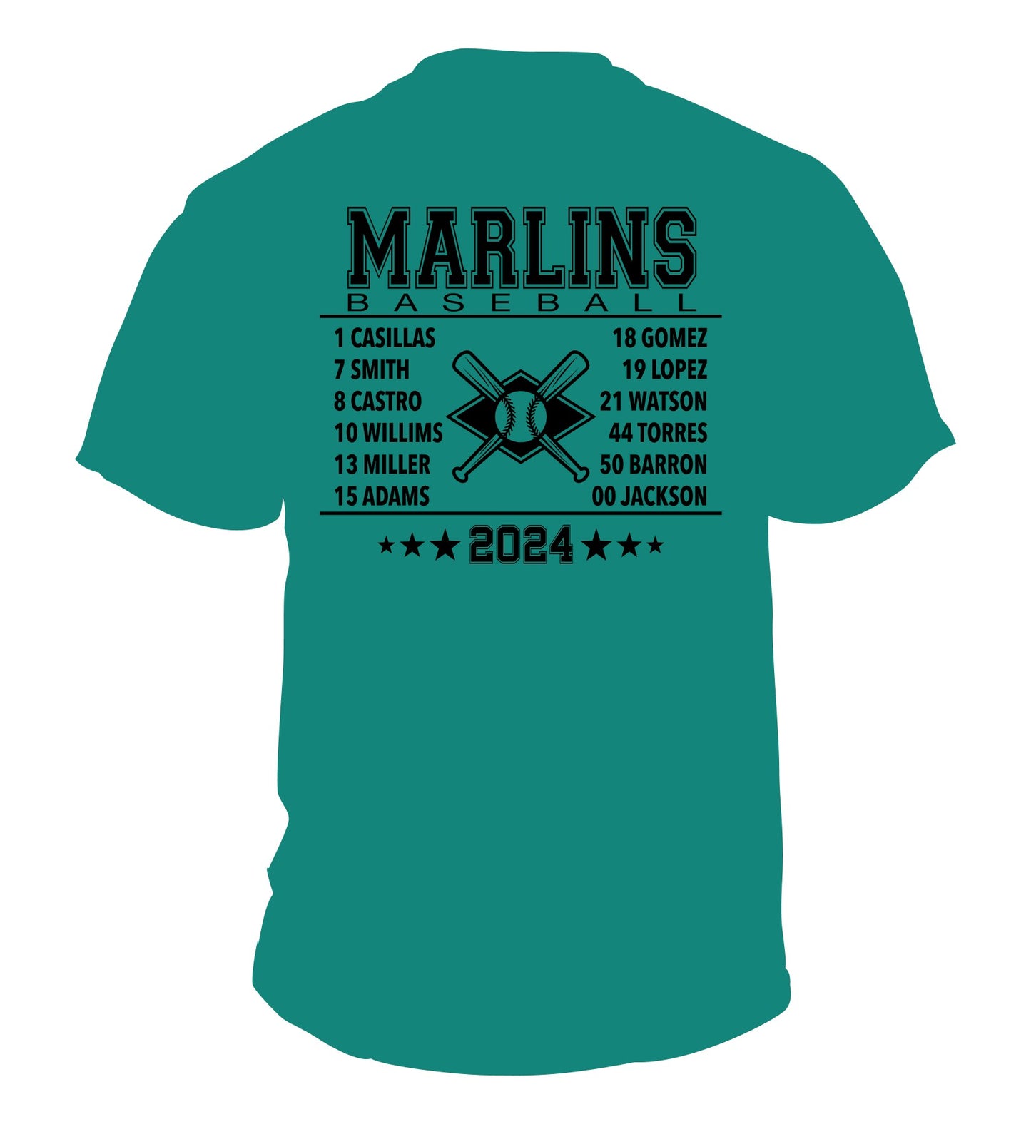 Team Roster T-Shirts
